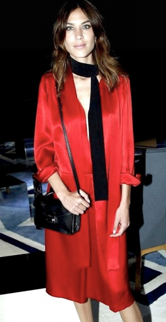 ALEXA CHUNG WEARING PRADA SCARF