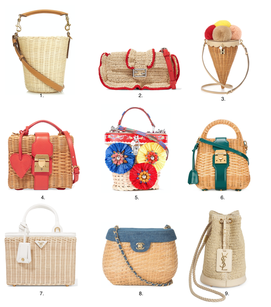 Mark cross rattan online bag