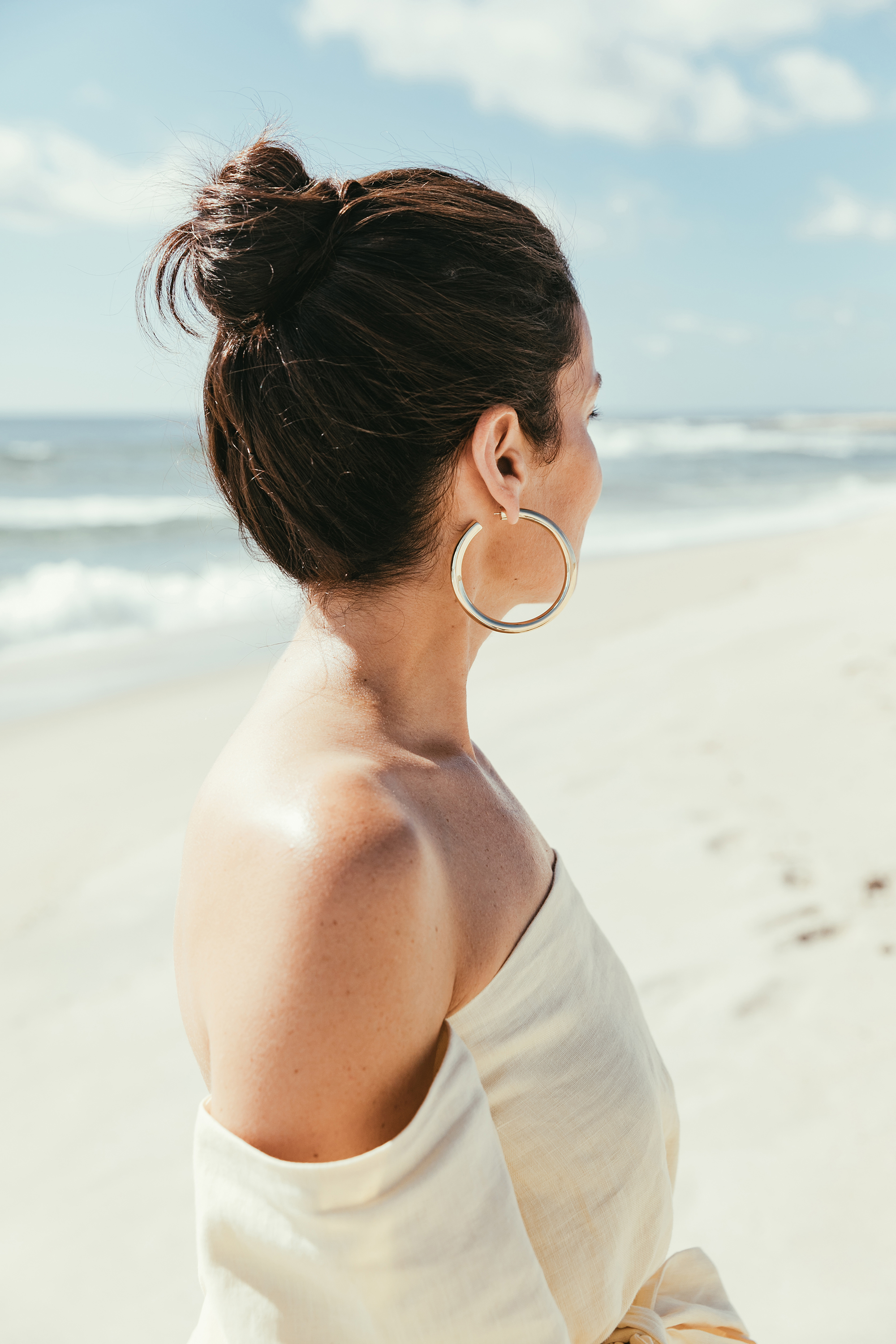 Backless on sale hoop earrings