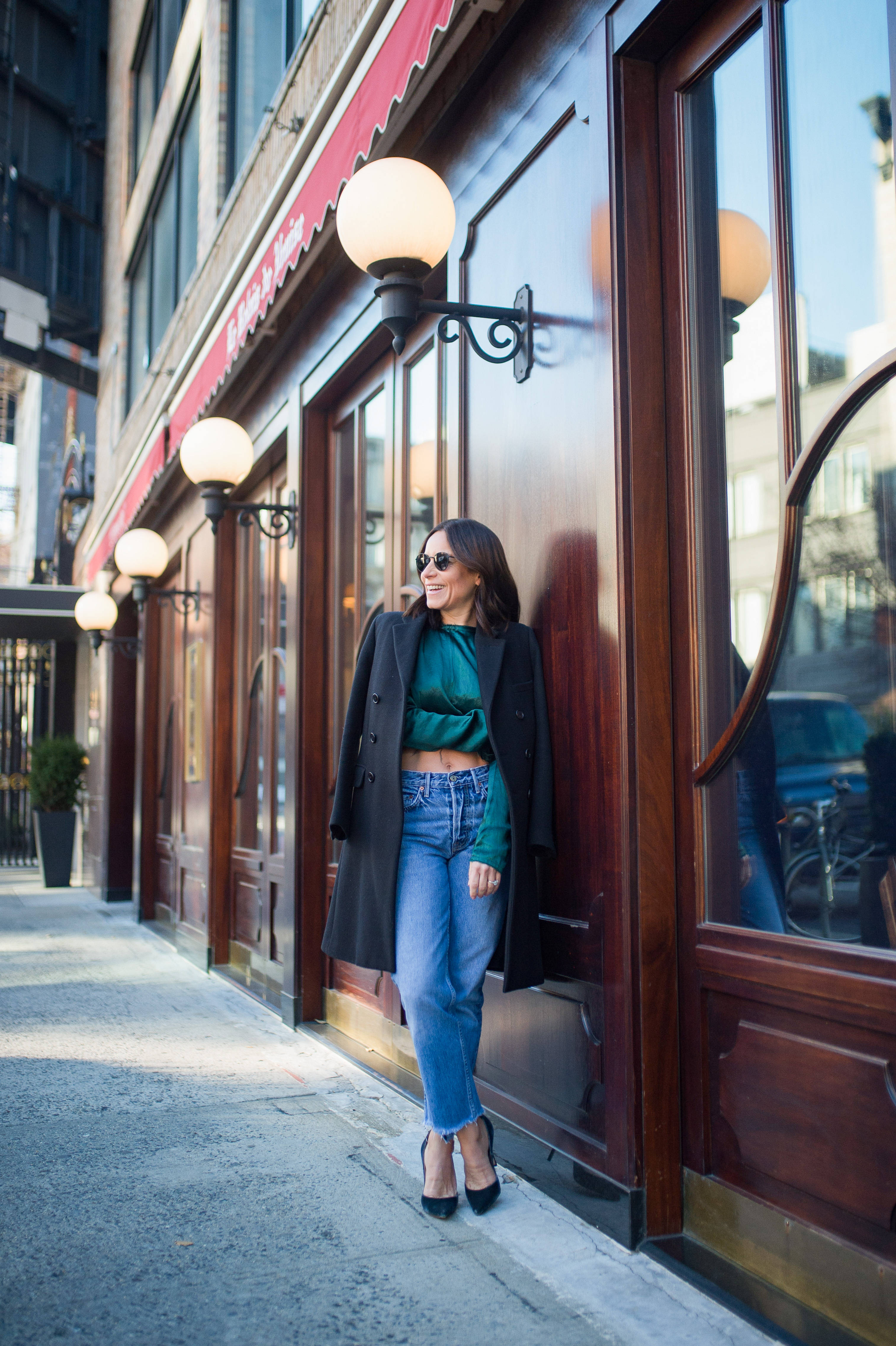 emerald blouse