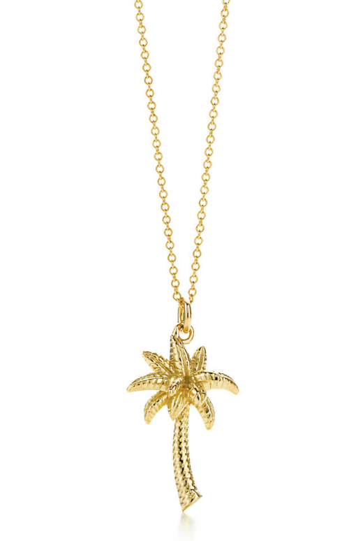 Authentic Tiffany & Co. Palm Tree Necklace, Pendant, 750 18KT Gold, 16 Inch  Chain - Etsy India