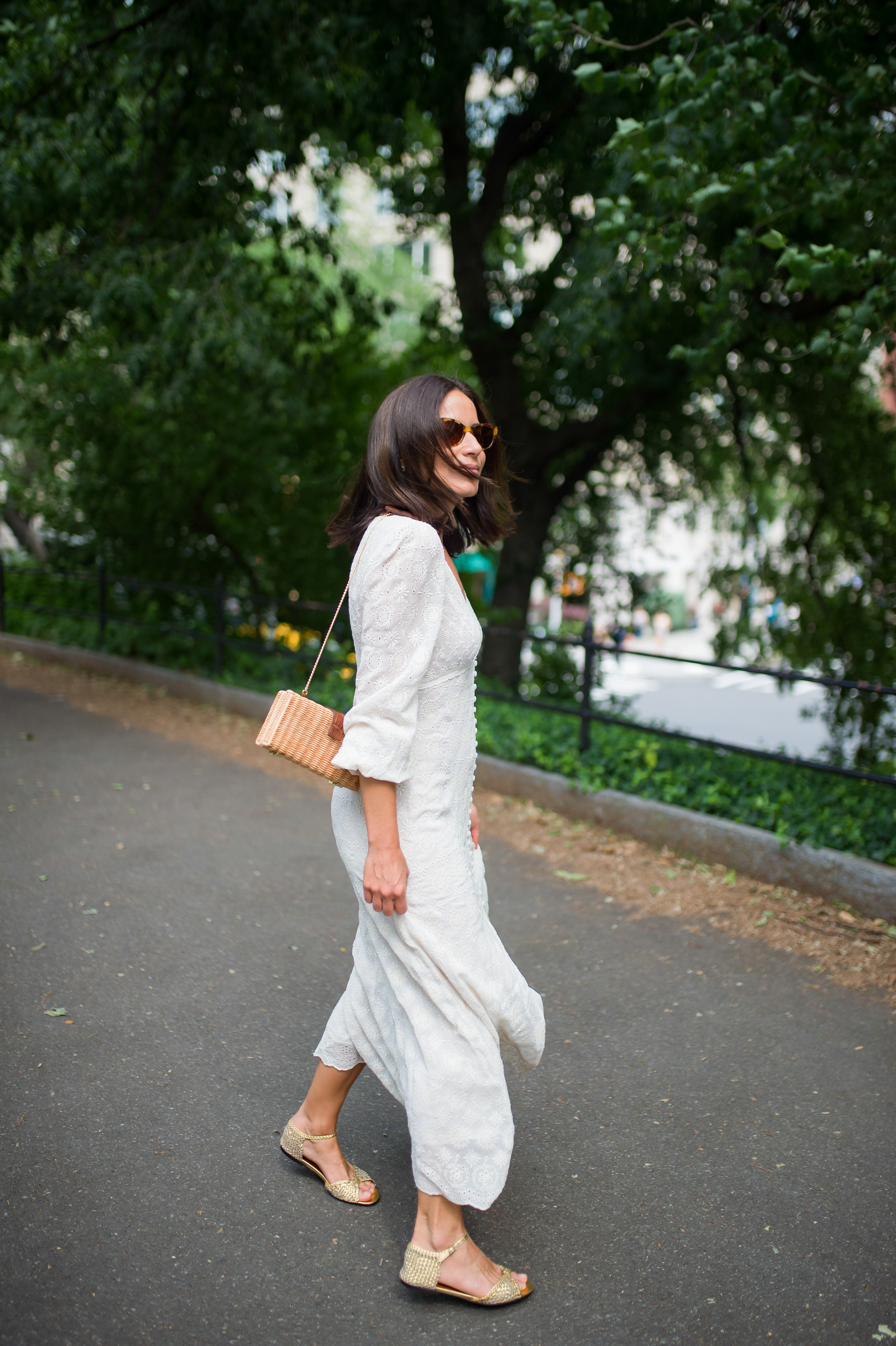 white summer dress