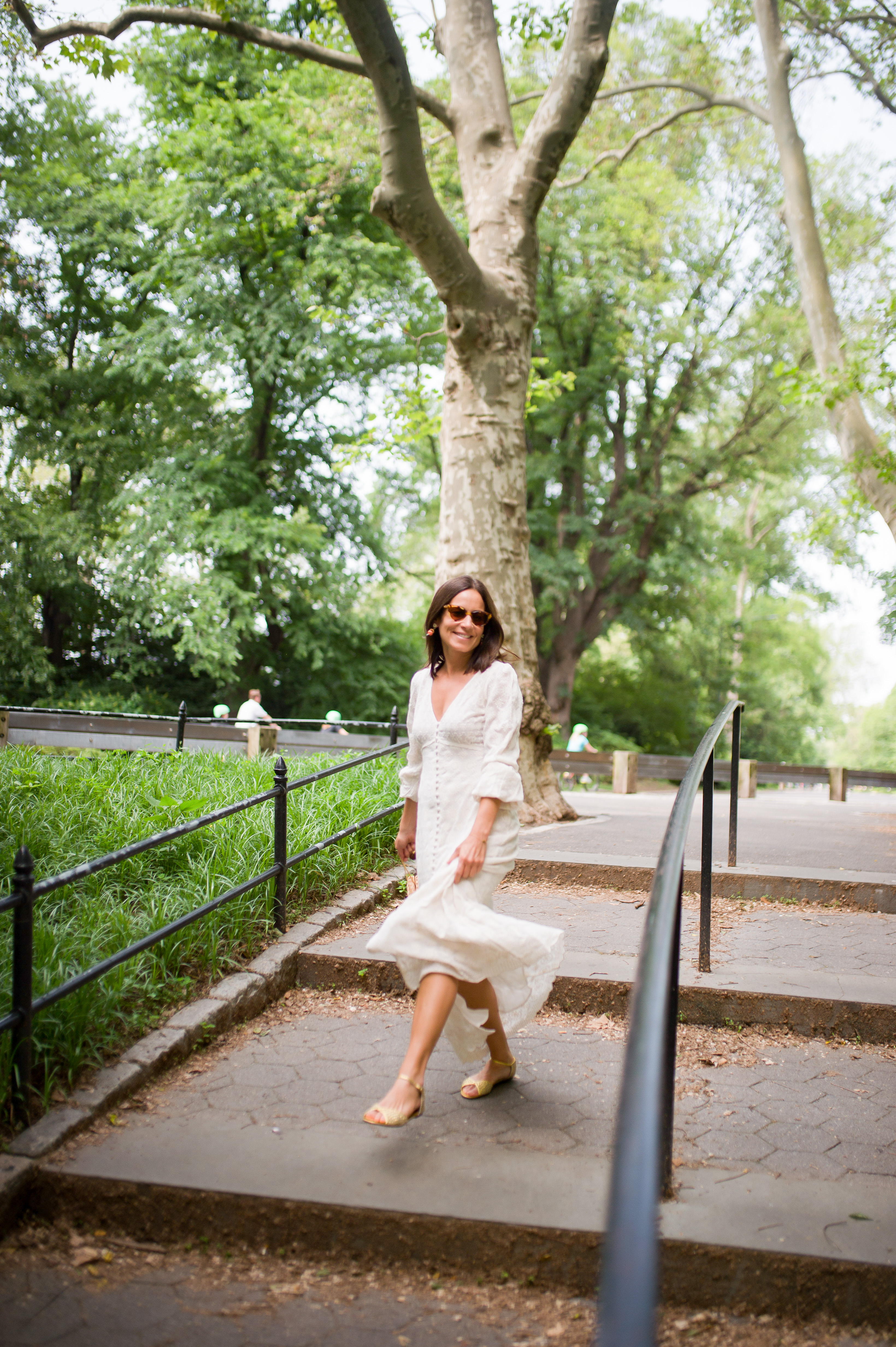 white summer dress